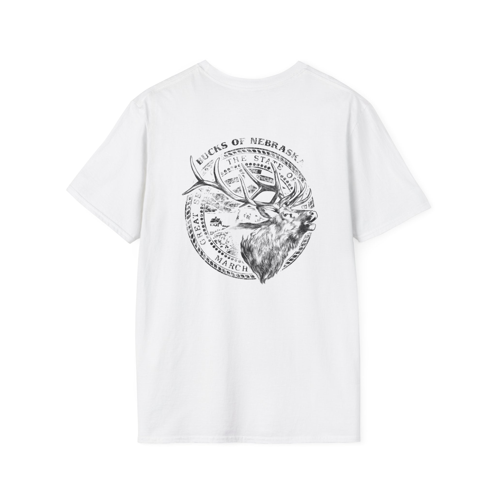 Elk Bugle Tee - White