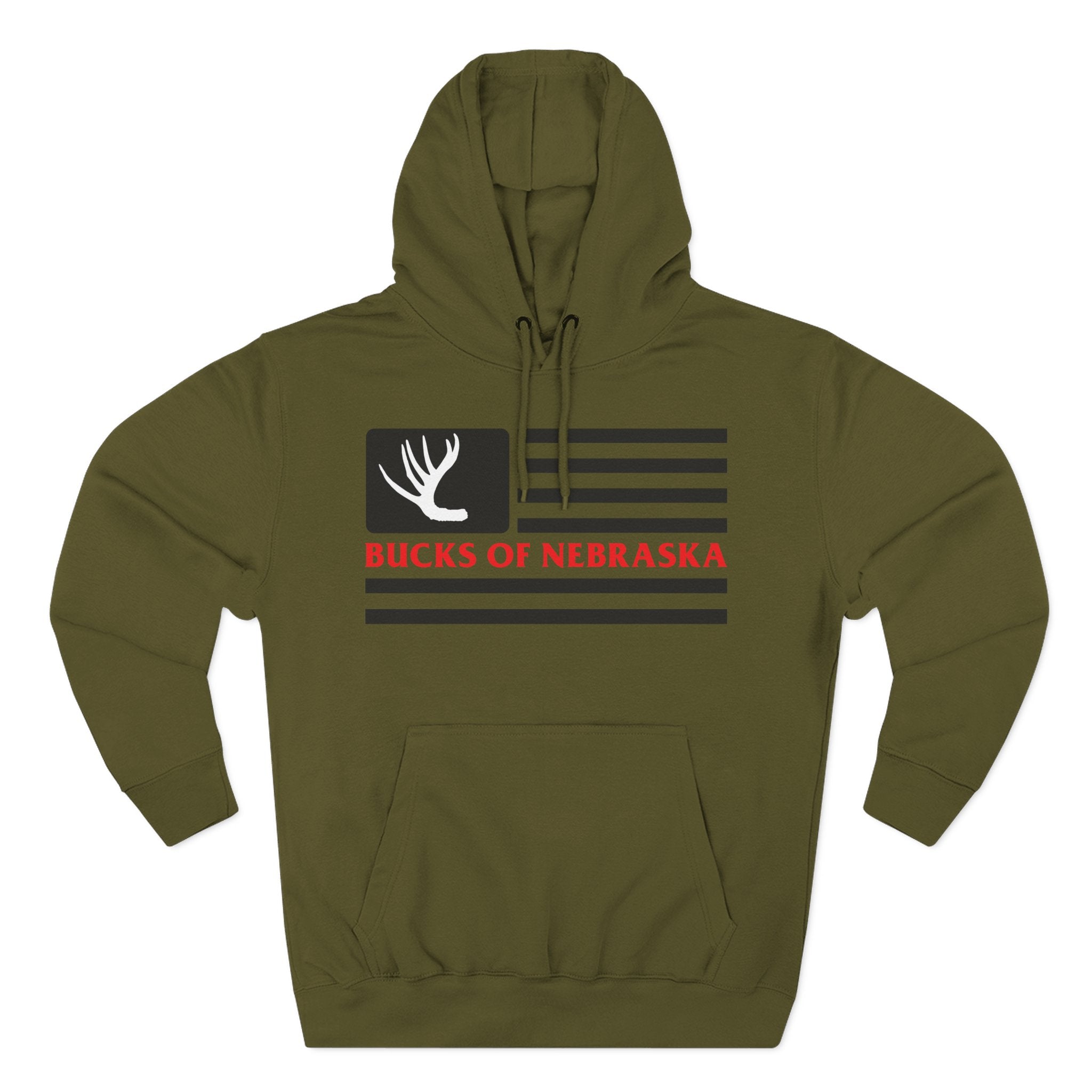 Bucks of Nebraska Shed Flag Hoodie