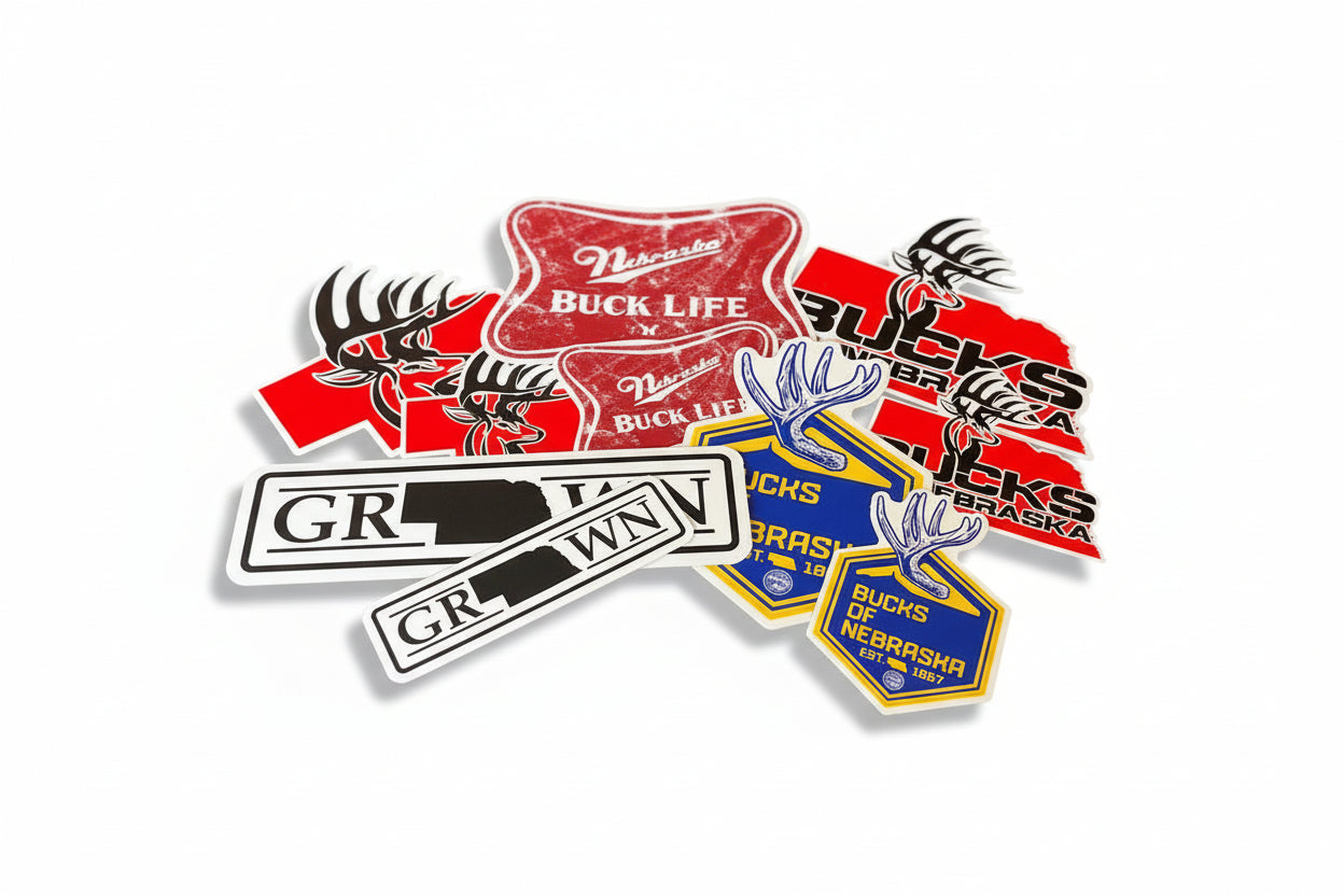 Nebraska Outdoorsman Sticker Bundle