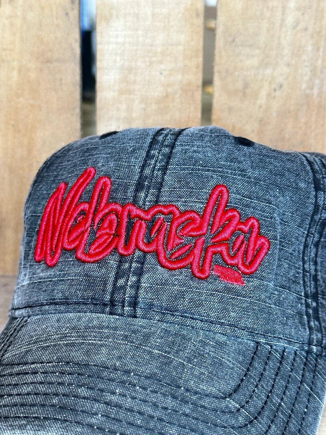 Nebraska Font Ladies Hat