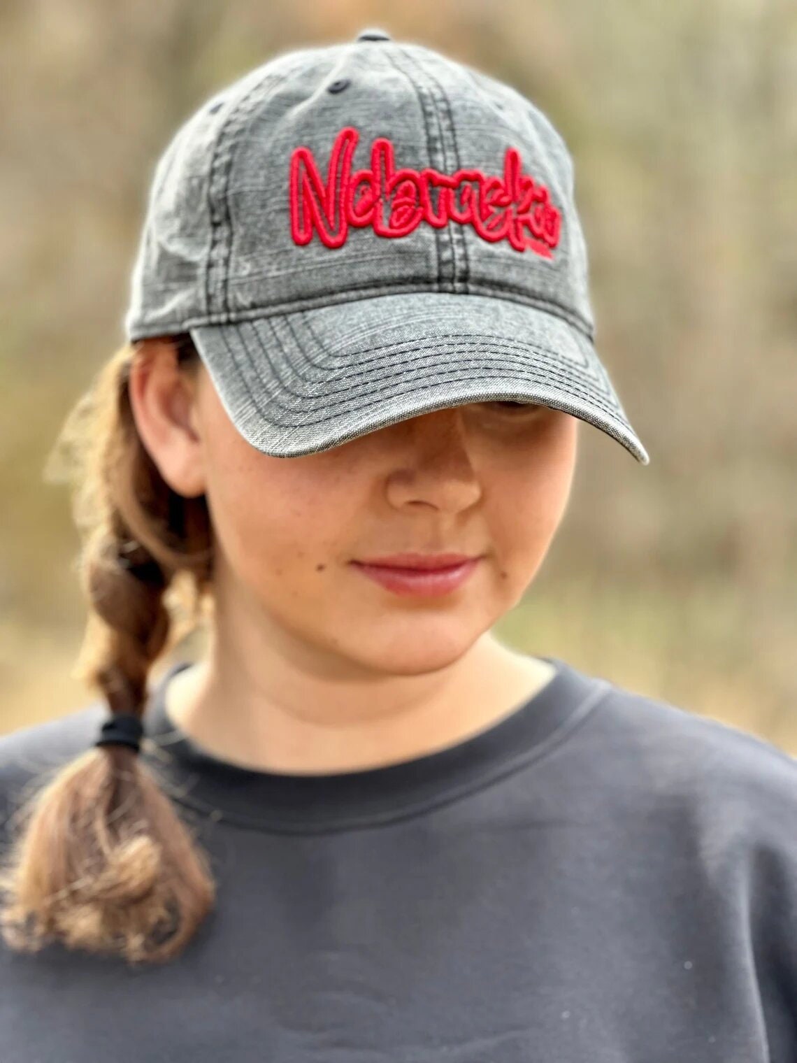Nebraska Font Ladies Hat
