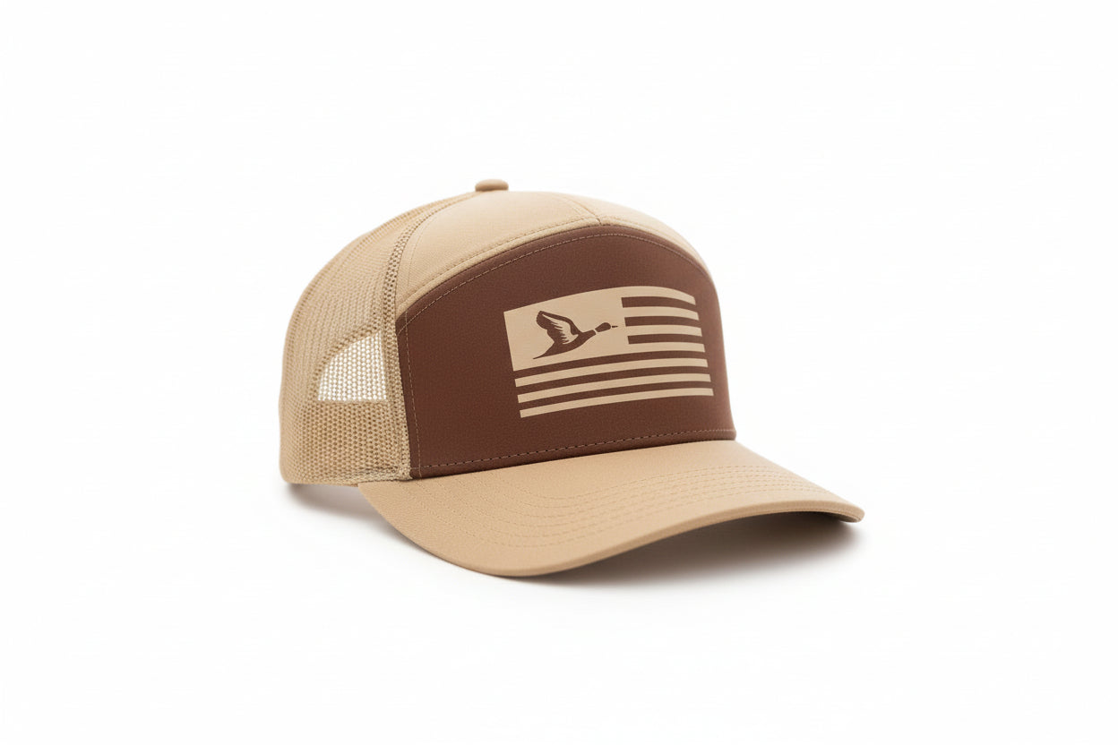 Duck Hunting American Flag Hat