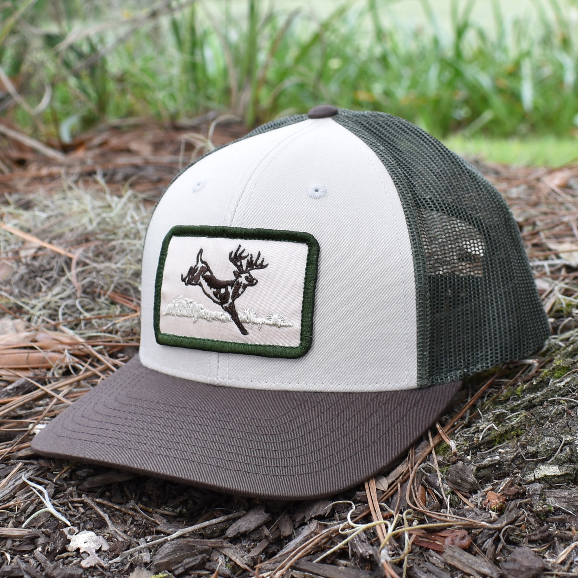 Deer Hunt Patch Tan / Loden / Brown Hat