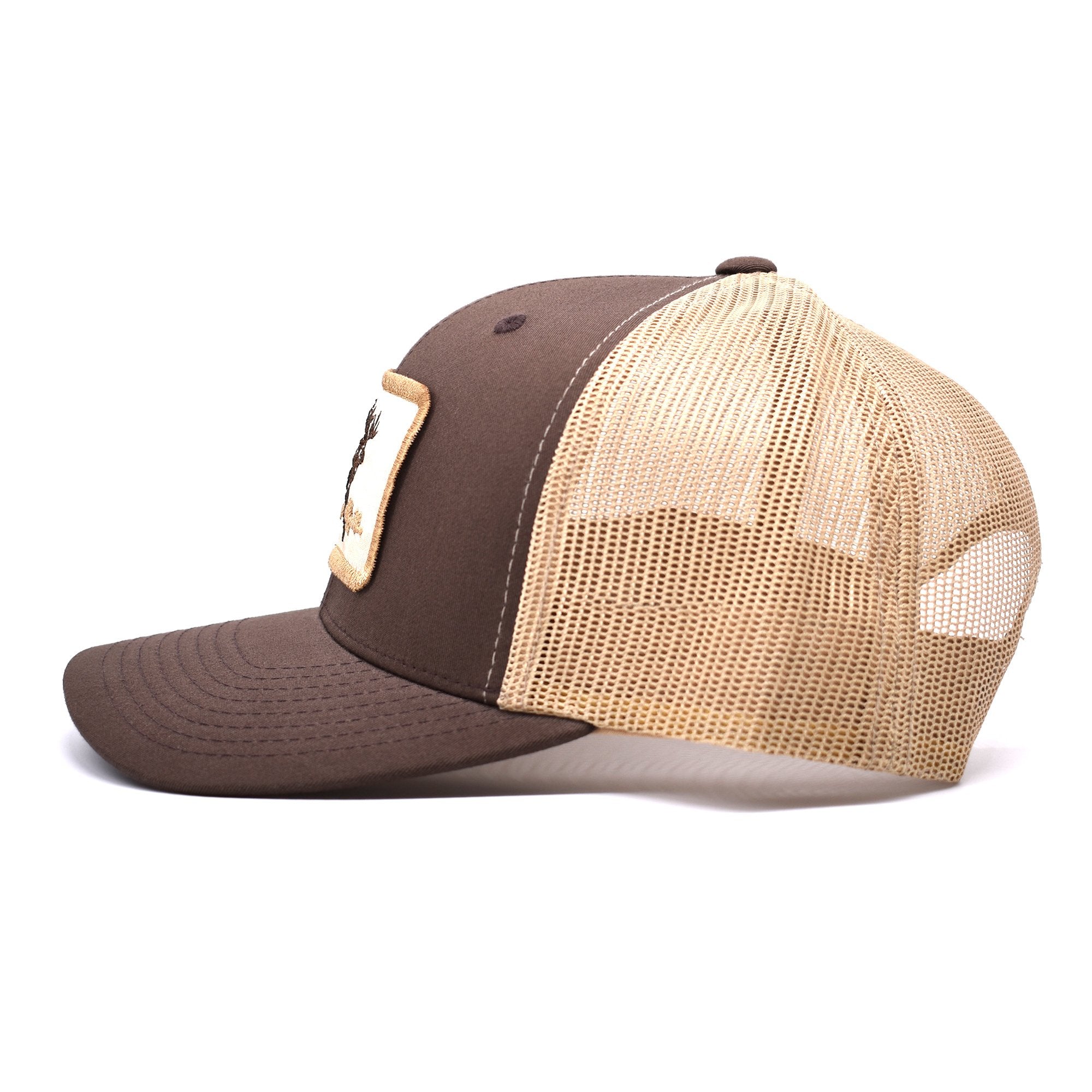 Deer Hunt Patch Brown & Khaki Hat