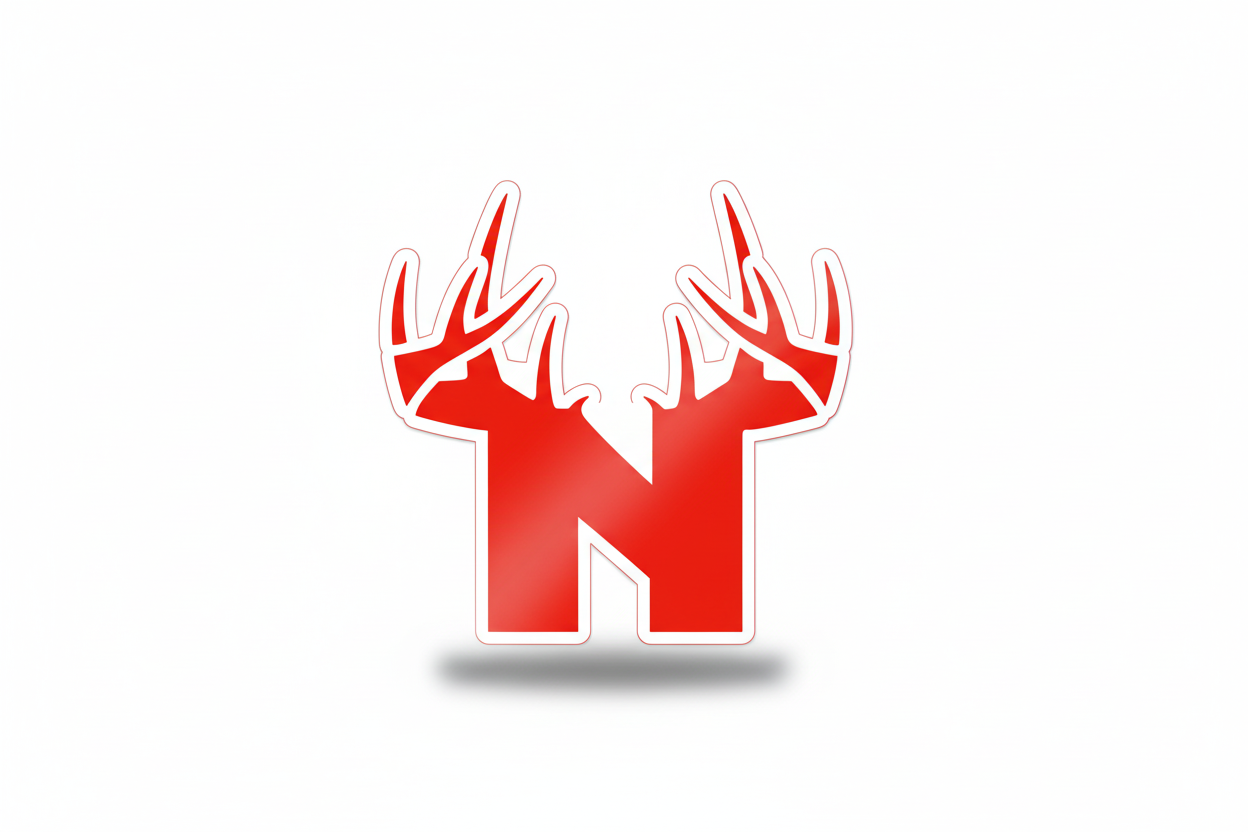 Bucks of Nebraska Decal - RED